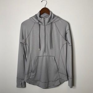 Athleta Heavenly Heights Striped Half Zip Hoodie S